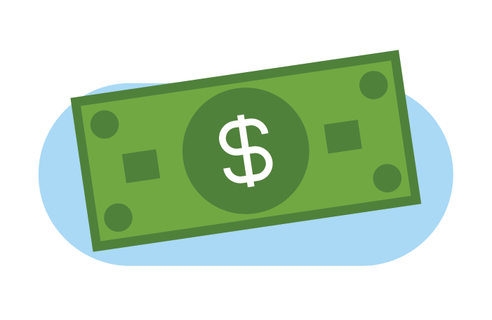 Dollar bill illustration